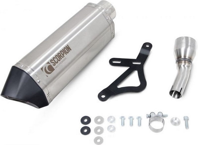 Scorpion / スコーピオンマフラー Serket Parallel Slip-on Brushed Stainless Steel Sleeve | RVE218SEO