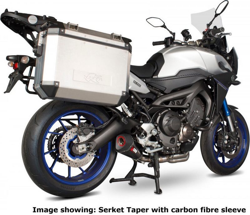 Scorpion / スコーピオンエキゾースト Serket テーパーフルシステム チタンスリーブ Yamaha MT-09 Tracer 2013 - 2018 | RYA101SYSTEO