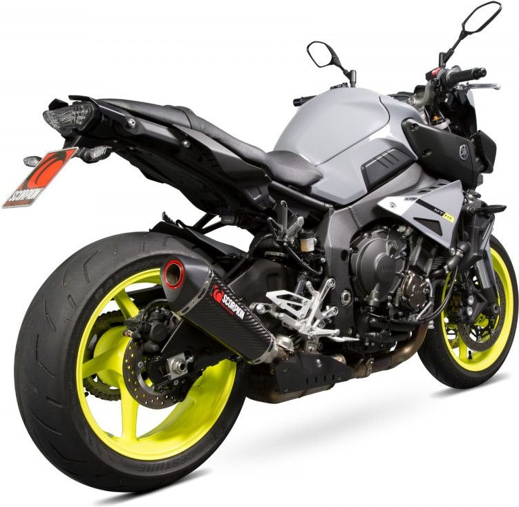 Scorpion / スコーピオンエキゾースト Serket (Taper)テーパースリップオン カーボンファイバースリーブ eマーク Yamaha MT-10 2016 - | RYA102CEO