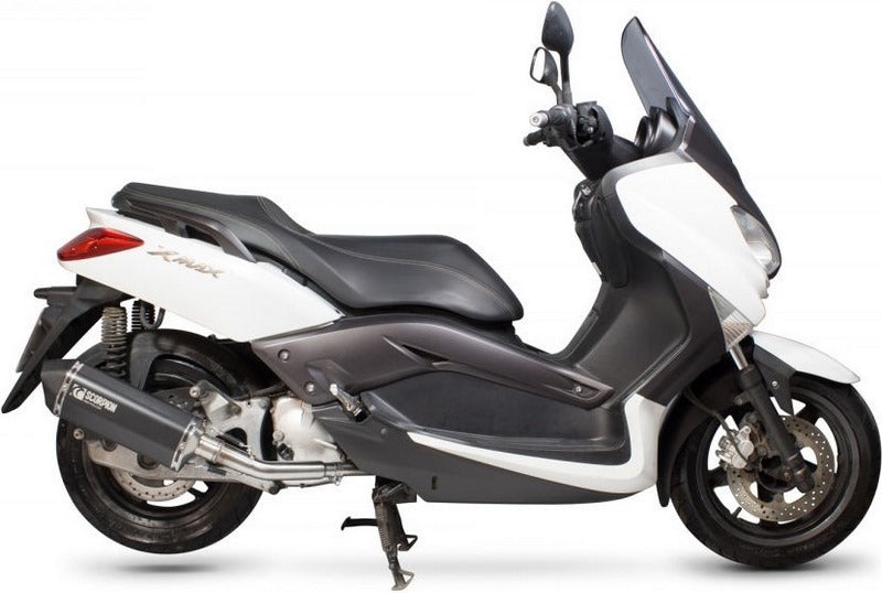 Scorpion / スコーピオンエキゾースト Serket フルシステム ブラックセラミックコーティングスリーブ Yamaha XMAX 125 2008 - 2016 | RYA105BCER