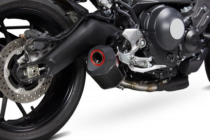 Scorpion / スコーピオンエキゾースト Serket スリップオン カーボンファイバースリーブ Yamaha XSR 900 2016 - 2018 | RYA107CEO