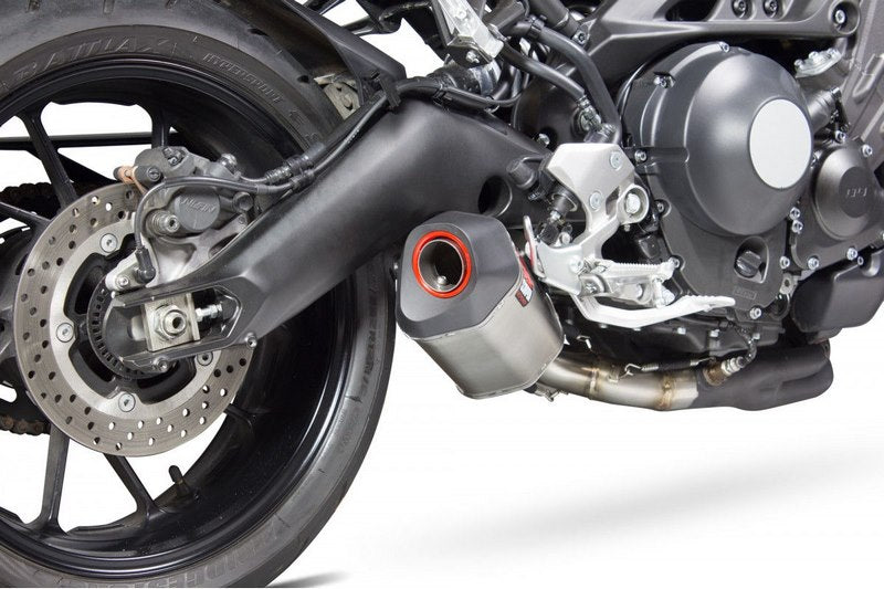 Scorpion / スコーピオンエキゾースト Serket スリップオン ステンレススリーブ Yamaha XSR 900 2016 - 2018 | RYA107SEO