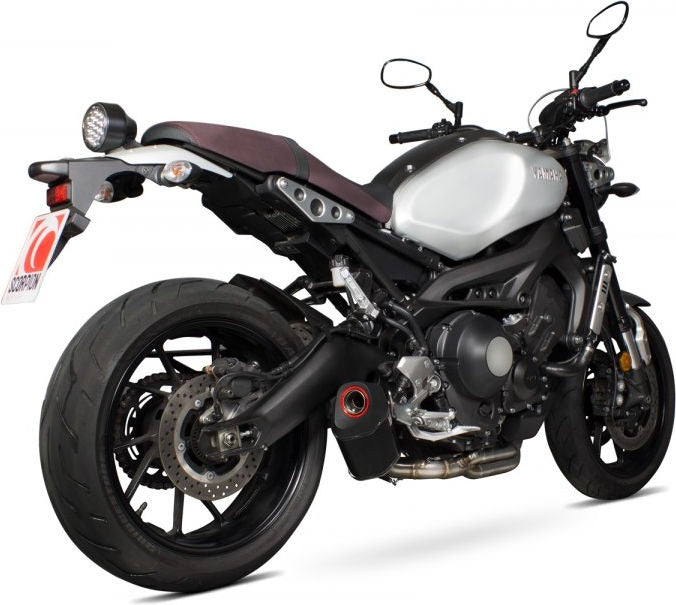 Scorpion / スコーピオンエキゾースト Serket フルシステム カーボンファイバースリーブ Yamaha XSR 900 2016 - 2018 | RYA107SYSCEO