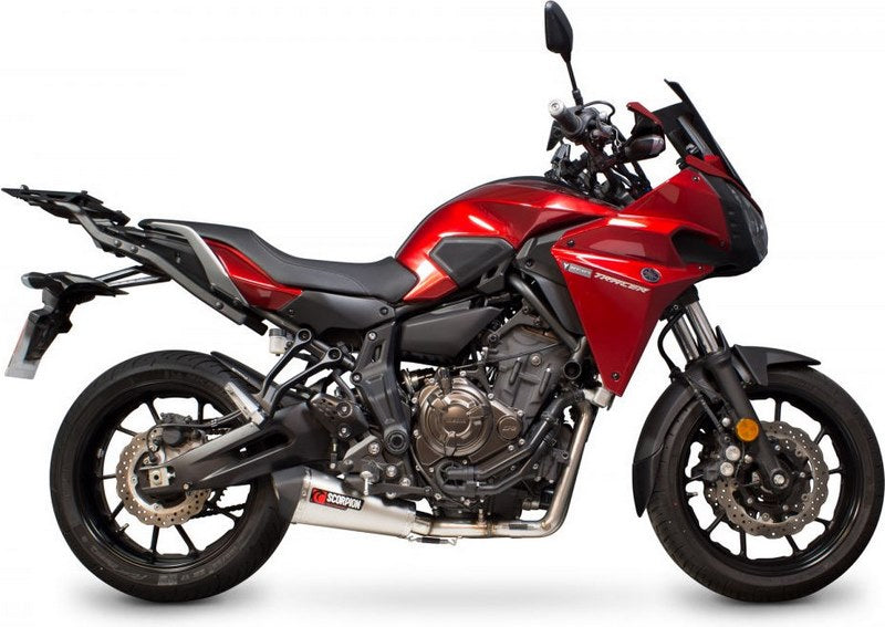 Scorpion / スコーピオンエキゾースト Serket テーパーフルシステム チタンスリーブ Yamaha MT-07 Tracer 2016 - 2018 | RYA108SYSTEO