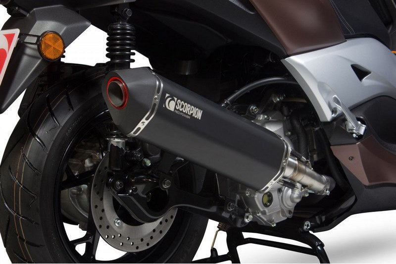 Scorpion / スコーピオンエキゾースト Serket スリップオン ブラックセラミックコーティングスリーブ Yamaha XMAX 300 2017 - 2018 | RYA109BCER