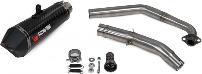 Scorpion Mufflers Serket Taper Full System Carbon Fibre Sleeve | RYA119SYSCEO