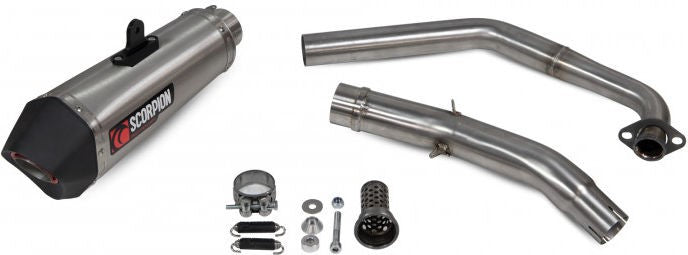 Scorpion Mufflers Serket Taper Full System Brushed Stainless Steel Sleeve | RYA119SYSSEO