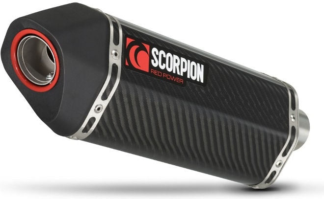 Scorpion / スコーピオンエキゾースト Serket (Taper)テーパースリップオン (ペア) カーボンファイバースリーブ eマーク Yamaha YZF 100 | RYA81CEO
