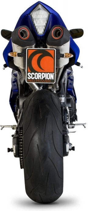 Scorpion / スコーピオンエキゾースト Serket (Taper)テーパースリップオン (ペア) ステンレススリーブ eマーク Yamaha YZF R1 07-08 2007 | RYA81SEO