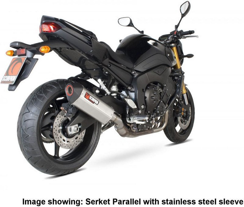 Scorpion / スコーピオンエキゾースト Serket スリップオン カーボンファイバースリーブ eマーク Yamaha FZ8 / Fazer 8 2010 - 2 | RYA87CEO
