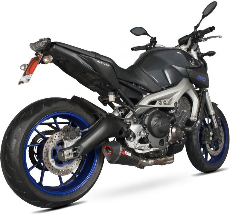 Scorpion / スコーピオンエキゾースト Serket (Taper)テーパースリップオン カーボンファイバースリーブ eマーク Yamaha MT-09 2013 - | RYA93CEO