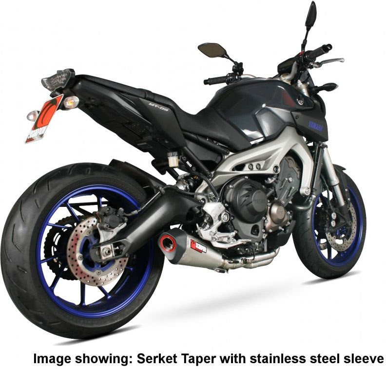 Scorpion / スコーピオンエキゾースト Serket テーパーフルシステム チタンスリーブ Yamaha MT-09 2013 - 2018 | RYA93SYSTEO