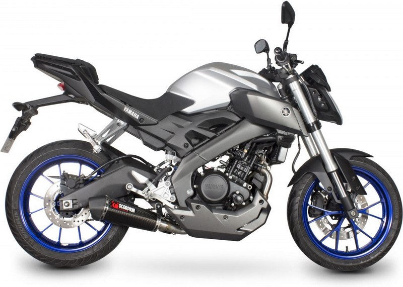 Scorpion / スコーピオンエキゾースト Serket テーパーフルシステム カーボンファイバースリーブ Yamaha MT-125 2014 - 2018 | RYA97SYSCEO