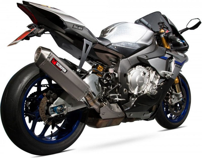 Scorpion / スコーピオンエキゾースト Serket Superstock Style スリップオン チタンサイレンサー + リンクパイプ Yamaha R1/R | SSTCK1001