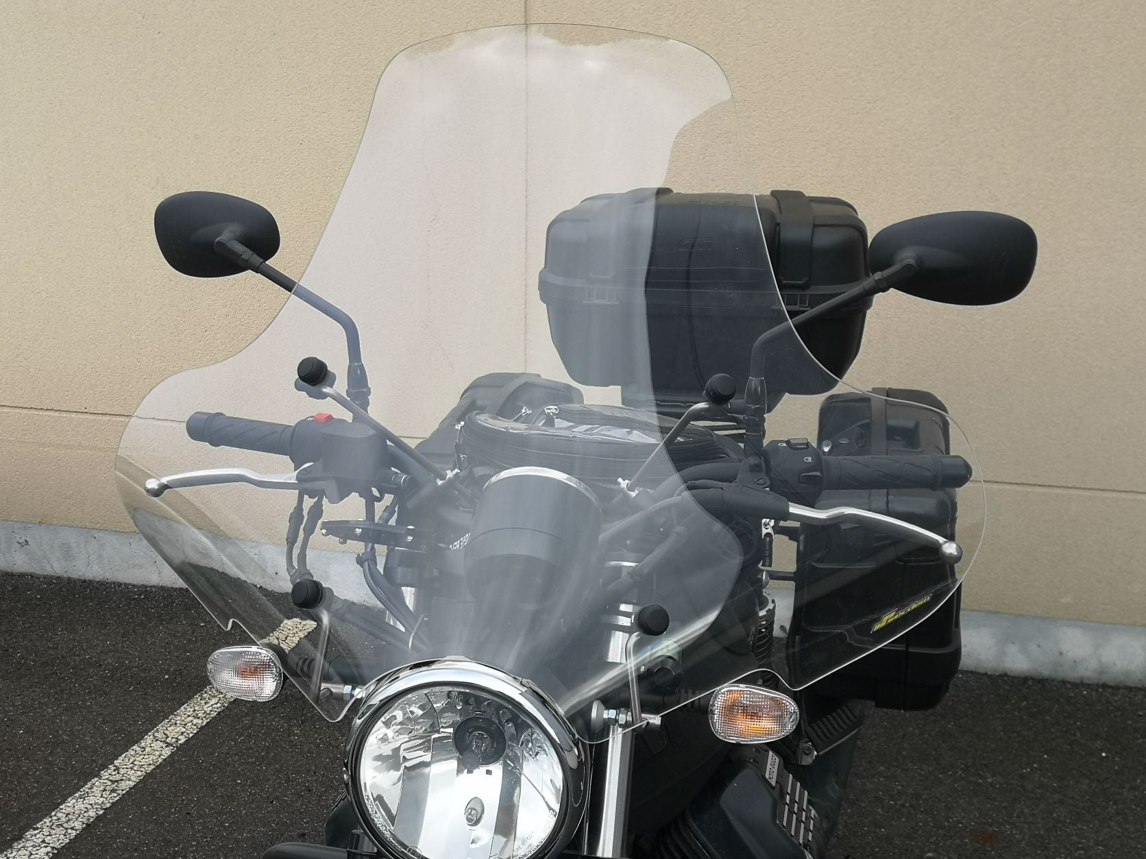 Secdem / セクデムウィン Gran Tourism Screen (L: 80cm) MOTO GUZZI V7 III Thickness 4 mm Height 55 cm | BG013GTFG