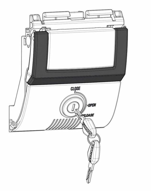 シャッド SH48交換プレミアムロックメカニズム(ダークグレー)|D1B481PMAR