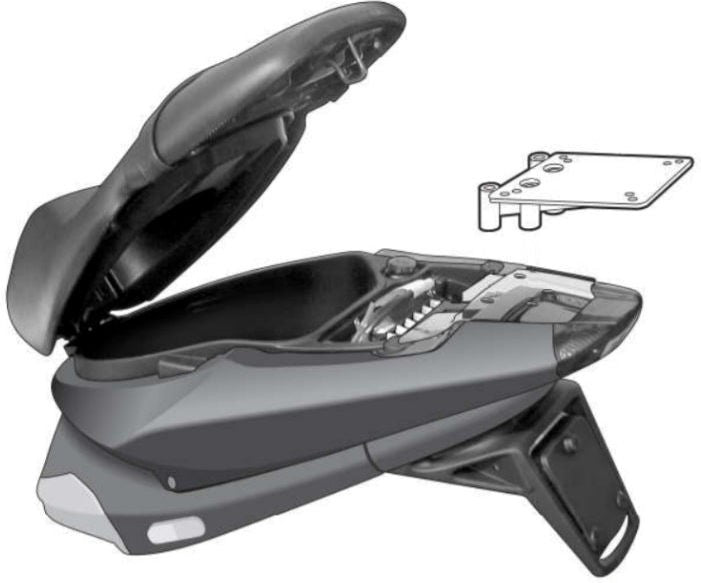 シャッドトップボックスフィッティングキットPiaggio nrg Energy 50(05-23)|V0NR55ST