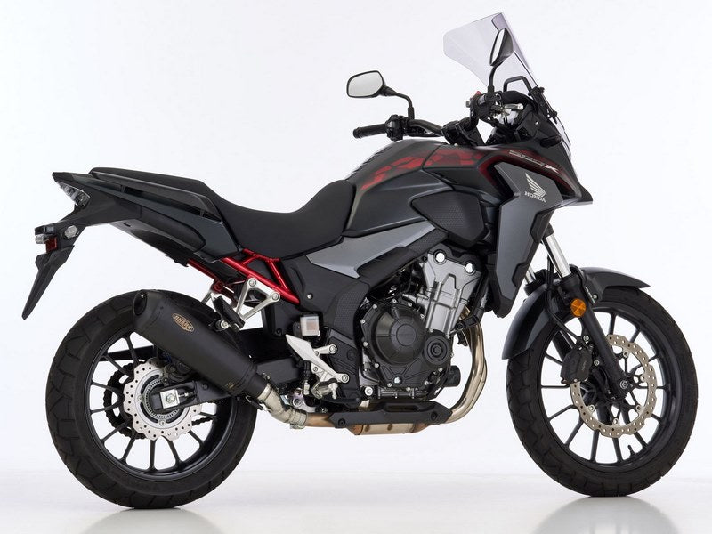 SHARK / シャークマフラー DSX-10 slip on exhaust (2-1) Matt Black Pentagonal/Conical | 841253
