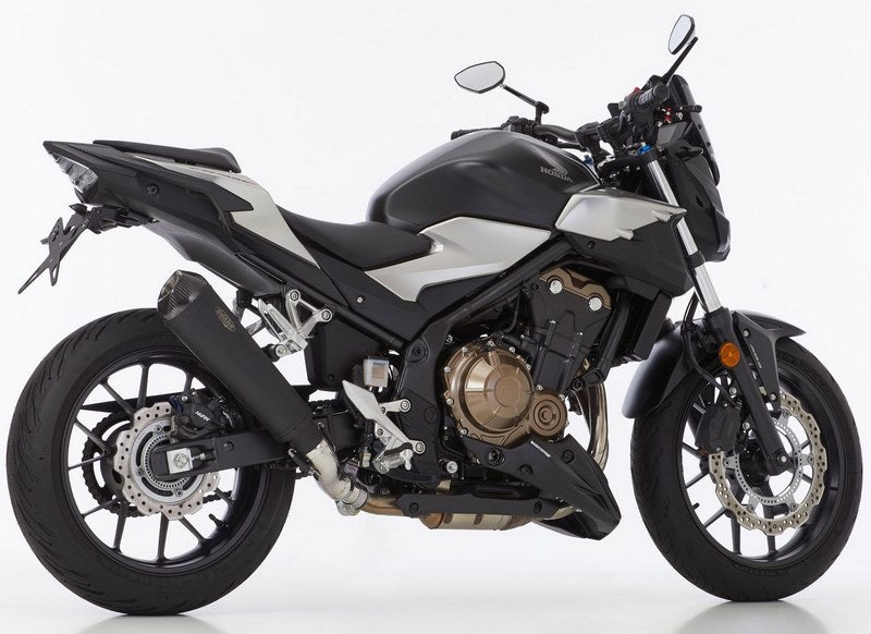 SHARK / シャークマフラー DSX-7 slip on exhaust (2-1) Matt Black Elliptical/Conical | 843180