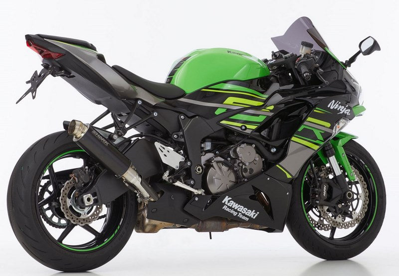 SHARK / シャークマフラー SRC 4 slip on exhaust (4-1) super short Black Round | 845073