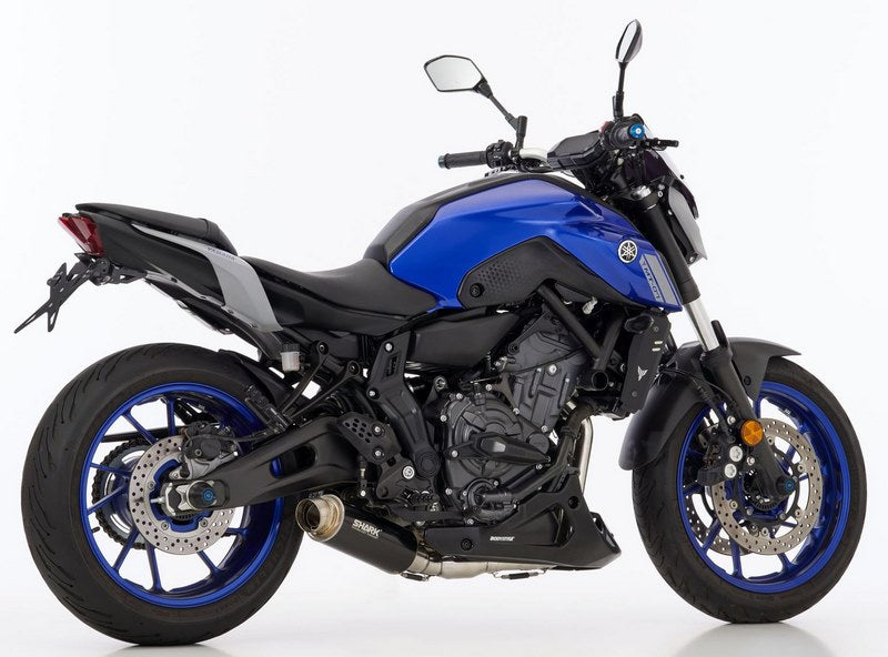 SHARK / シャークマフラー SRC 4 complete exhaust system (2-1) super short Black Round | 845081