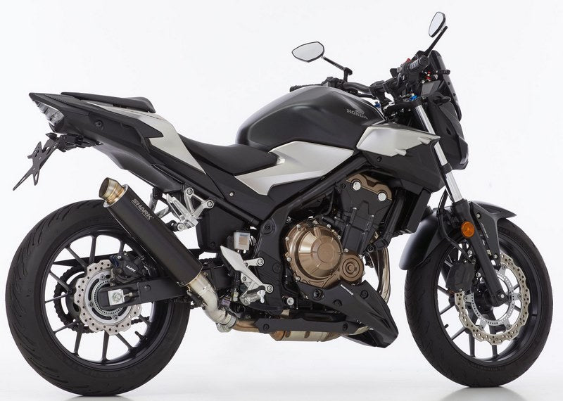 SHARK / シャークマフラー SRC 4 slip on exhaust (2-1) Black Round | 845102