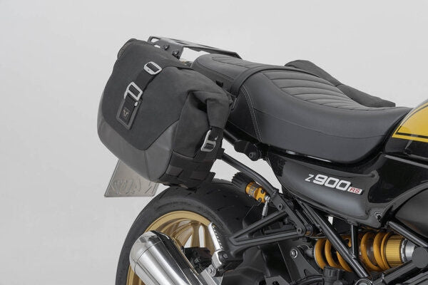 SW Motech Legend Gear side bag system LC Black Edition. Kawasaki Z900RS SE (21-). | BC.HTA.08.891.20301