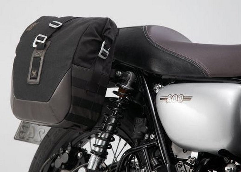 SW-MOTECH / SWモテック Legend Gear (レジェンドギア) サイドバッグシステム LC ブラック Edition Kawasaki W800 Street / Cafe (18-). | BC.HTA.08.933.20100
