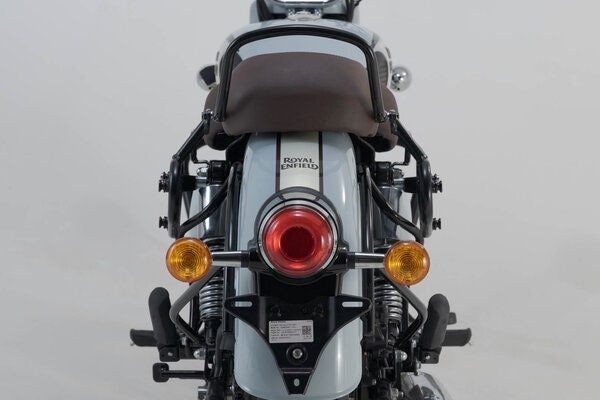 SW Motech Legend Gear side bag system LC Black Edition. Royal Enfield Classic 350 (22-). | BC.HTA.41.026.20100