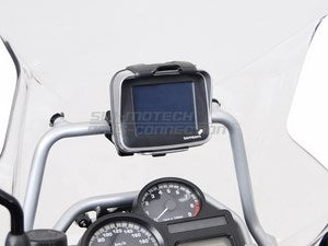 SW-MOTECH / SWモテック GPSマウント コクピット用 ブラック (振動軽減) | GPS.07.637.10000/B