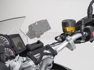 SW-MOTECH / SWモテック QUICK-LOCK(クイックロック) GPS-マウント ショックアブソーベント ブラック | GPS.07.646.10300/B