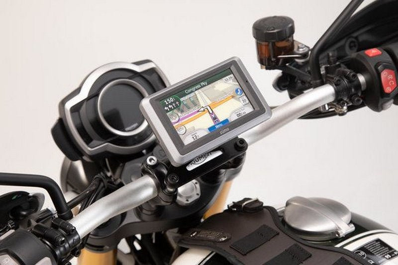 SW-MOTECH / SWモテック ハンドルバー用GPS マウント ブラック Honda / Suzuki / Triumph モデル | GPS.11.646.10202/B