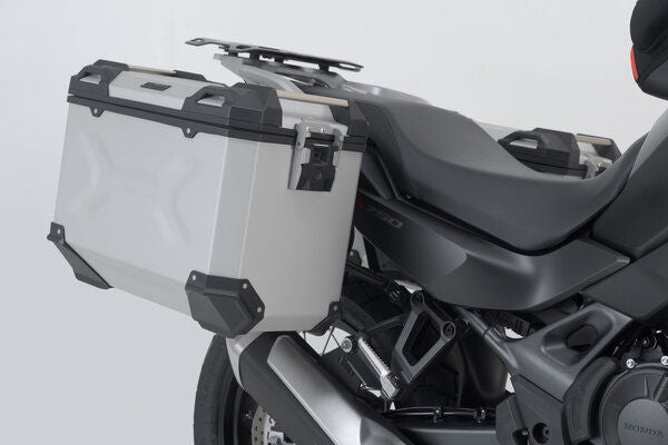 SW Motech TRAX ADV aluminium case system. Silver. 45/45L. Honda XL750 Transalp (22-). | KFT.01.070.70100/S