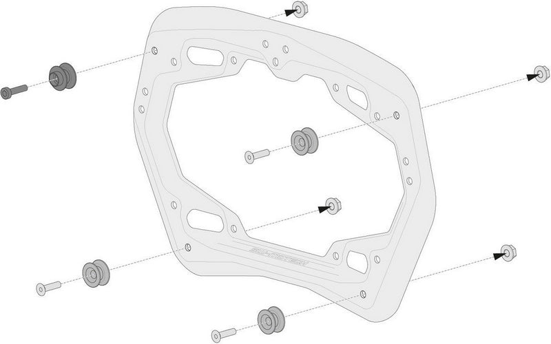 SW-MOTECH / SWモテック AERO (エアロ) ABS サイドケースシステム 2x25| KFT.05.440.60101/B | KFT.05.440.60101/B