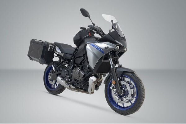 SW Motech TRAX ADV aluminium case system. Black. 37/37 l. Yamaha MT-07 Tracer (16-). | KFT.06.593.70001/B