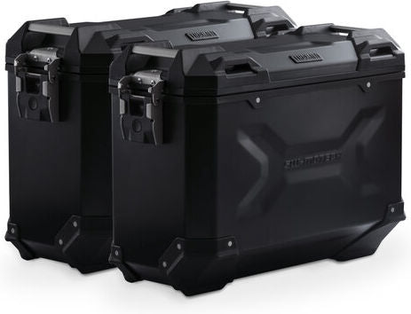 SW Motech TRAX ADV aluminium case system. Black. 37/37 l. Yamaha MT-07 Tracer (16-). | KFT.06.593.70001/B