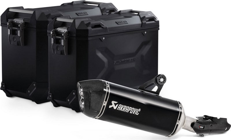 SW-MOTECH / SWモテック TRAX ADV アルミケースセット アクラポビッチサイレンサー付属 | KFT.07.664.72000/B
