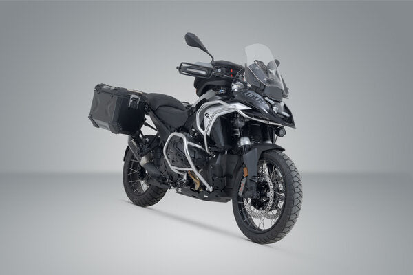 SW MOTECH / SWモテック TRAX ADV アルミケースシステム + アクラポビッチサイレンサー ブラック 45/45 l. BMW R 1300 GS (23-). | KFT.07.975.72001/B