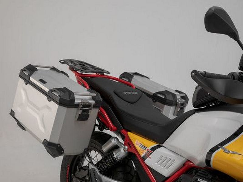 SW-MOTECH TRAX ADV aluminium case system Silver. 37/45 l. Moto Guzzi V85 TT (19-). | KFT.17.925.70000/S