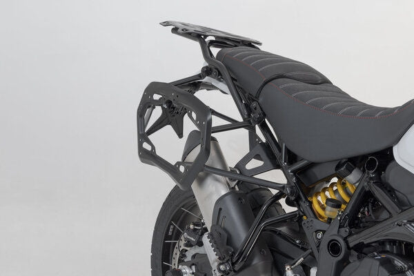 SW Motech TRAX ADV aluminium case system. Silver. 45/37 l. Ducati DesertX (22-). | KFT.22.995.70000/S