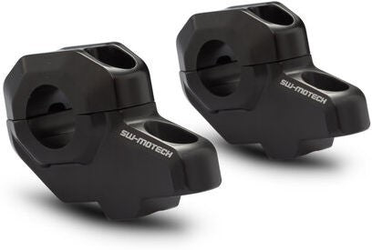 SW-MOTECH / SWモテック バーバック Ø 22 mm ハンドルバー H=30 mm. バック 21 mm. ブラック | LEH.00.039.21001/B