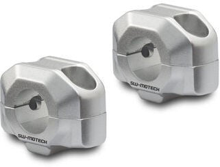 SW-MOTECH / SWモテック バーライザー Ø 22 mm ハンドルバー H=15 mm. シルバー | LEH.00.039.22001.15/S