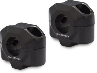 SW-MOTECH / SWモテック バーライザー Ø 22 mm ハンドルバー H=20 mm. ブラック | LEH.00.039.22001.20/B