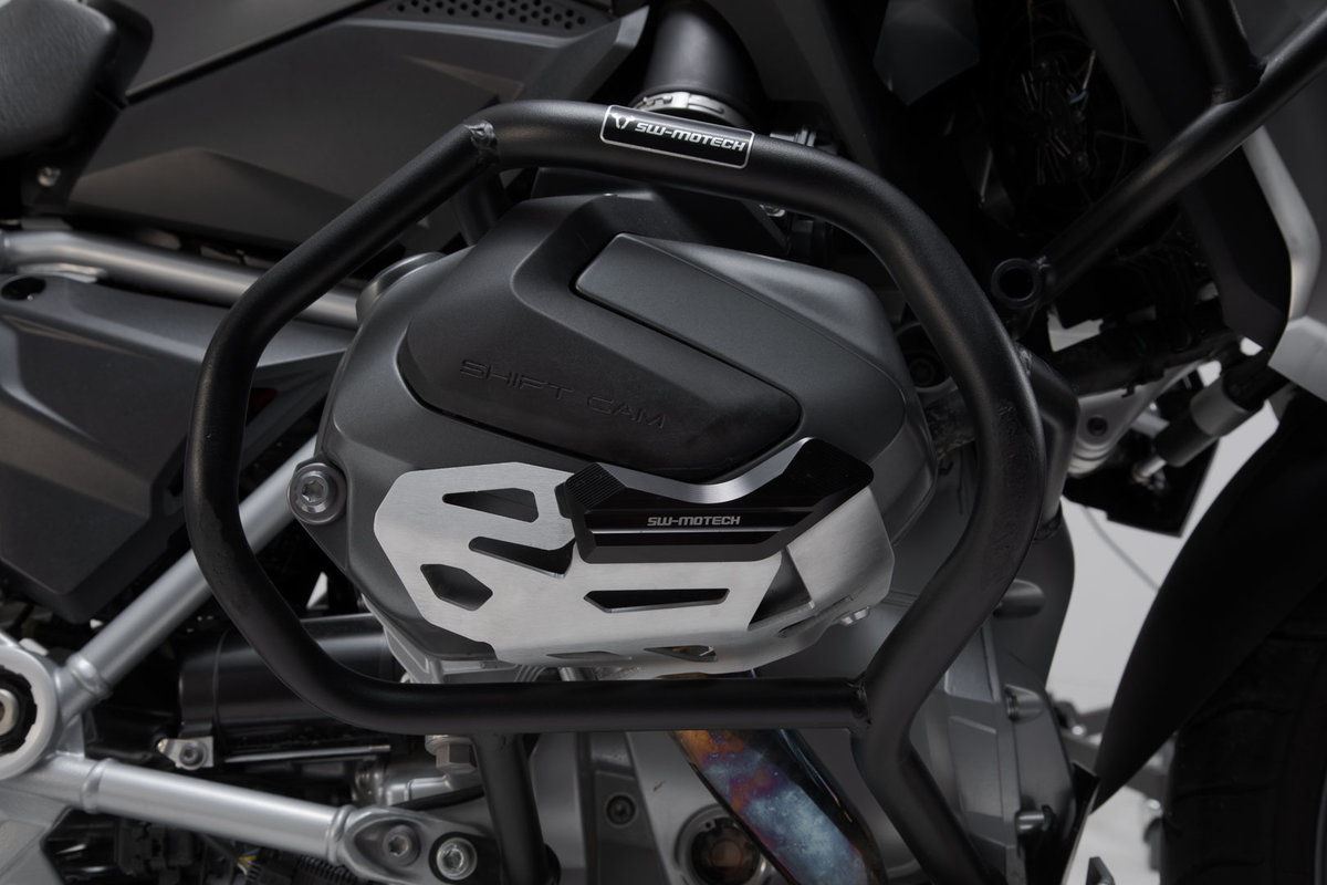 SW-MOTECH Cylinder guard Black/Silver. BMW R 1250 GS/Adv R 1250 RS/ RT. | MSS.07.904.10201