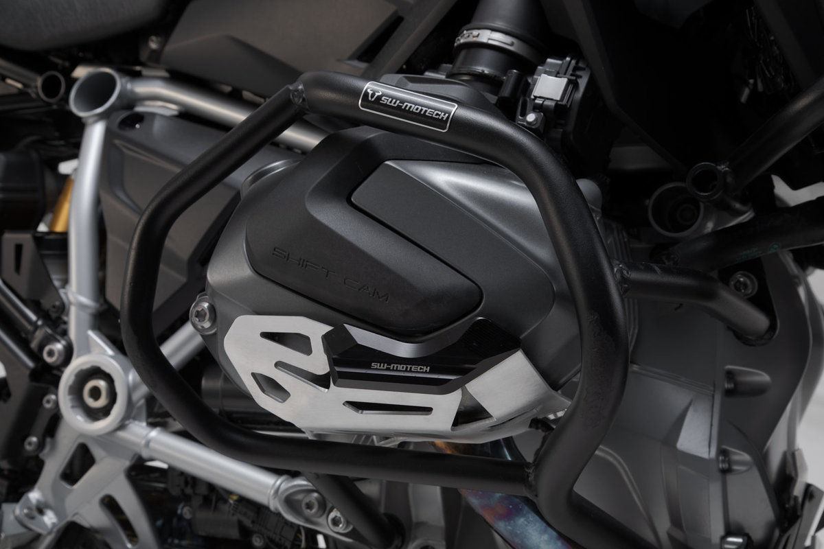 SW-MOTECH Cylinder guard Black/Silver. BMW R 1250 GS/Adv R 1250 RS/ RT. | MSS.07.904.10201