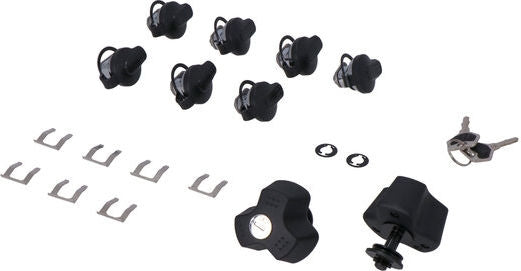 SW Motech TRAX lock set with anti-theft protection EVO. 9 matching locks 2 keys. Anti-theft protection. | QLS.00.046.15100