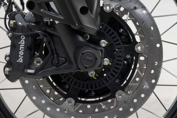 SW Motech Slider set for front axle. Black. Moto Guzzi V85 TT (21-). | STP.17.176.10200/B