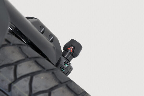 SW Motech Slider set for front axle. Black. Moto Guzzi V85 TT (21-). | STP.17.176.10200/B