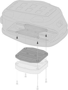 SW Motech Heightening for PRO tank ring. Black. For 6 mm increase. | TRT.00.787.10100/B