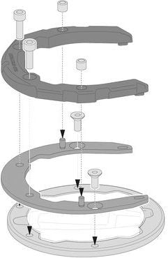 SW-MOTECH / SWモテック PRO タンクリング ブラック Kawasaki Z650 (16) / Ninja 650 (16) | TRT.00.787.31200/B